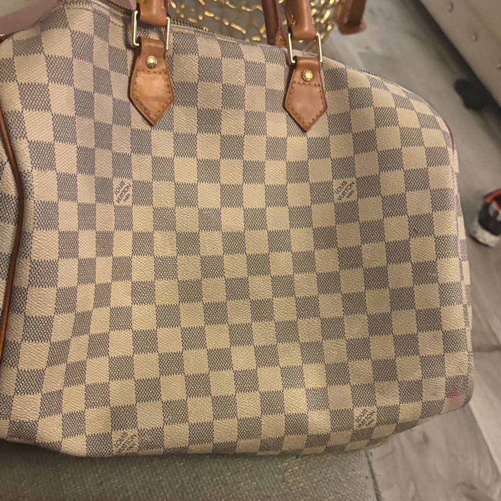 Lv speedy35 Handbag - Brown and Cream